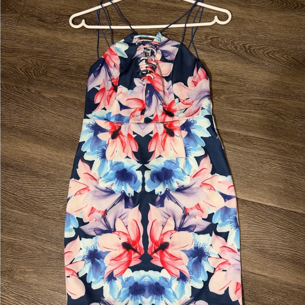 Floral Strappy Dress by A Peach